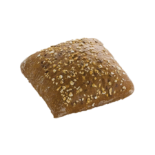 Vierkant Donkergranen broodje
